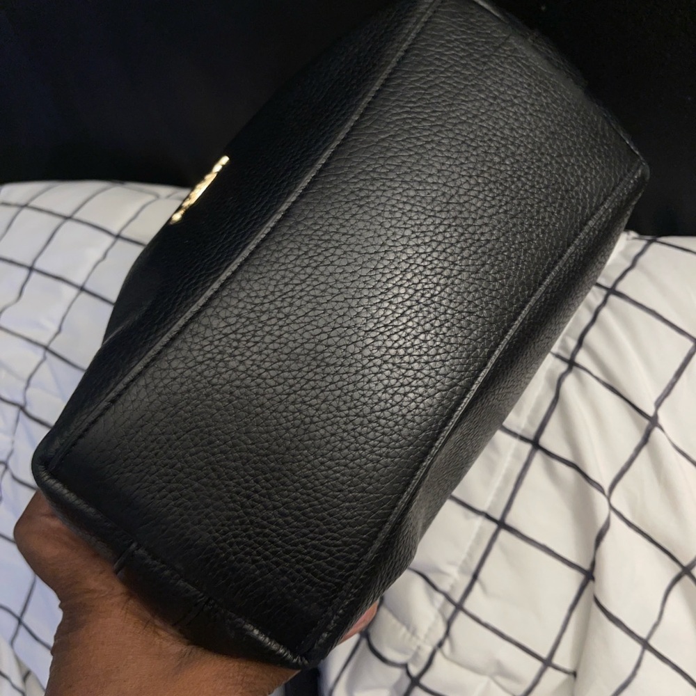 Coach 2818 Val Duffle Black Pebbled Leather Shoulder Crossbody Bag - Picture 6 of 12